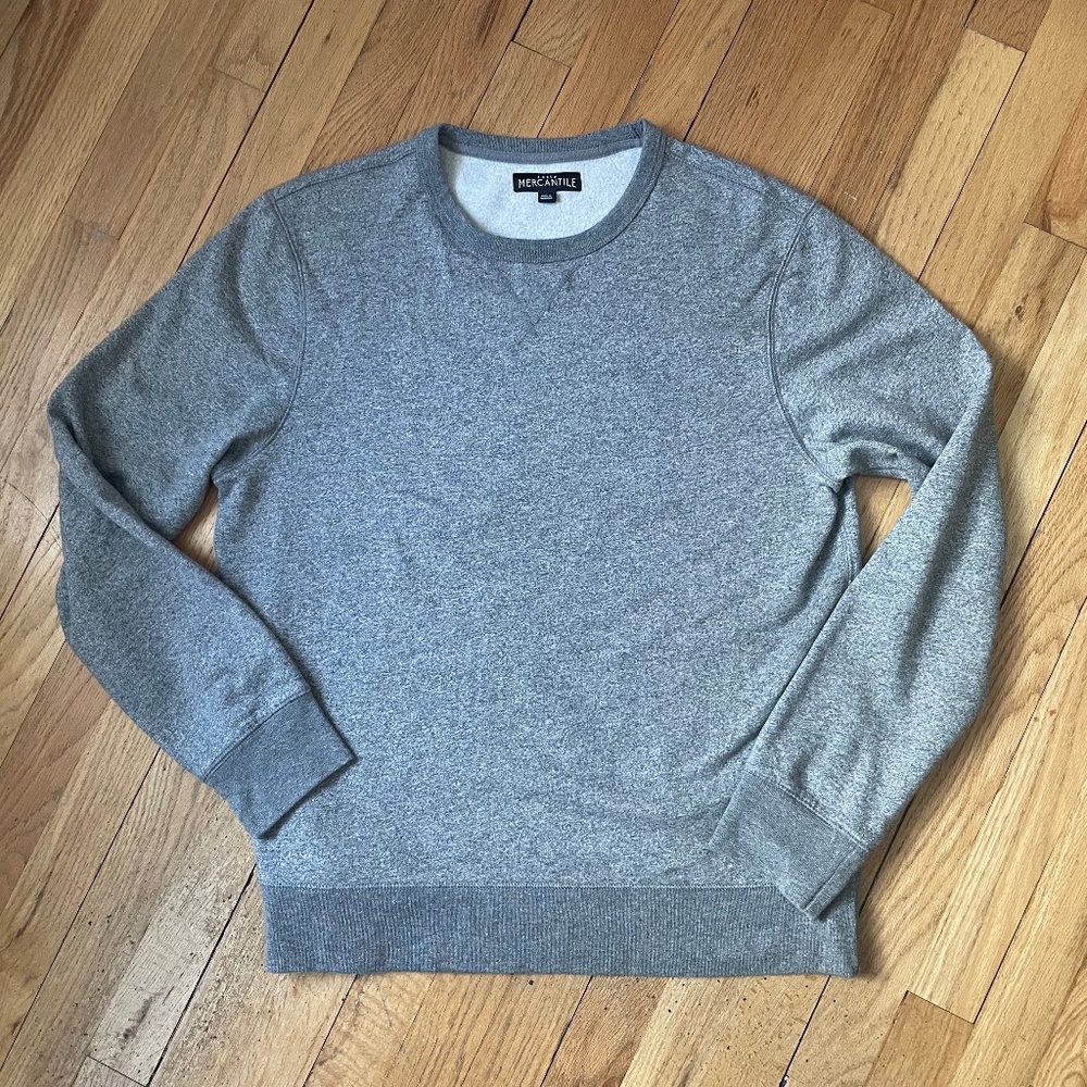 J.Crew Factory Men’s L Grey Crewneck Sweatshirt